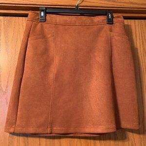 Loft Sz. 6 Faux Suede Skirt